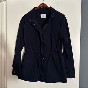 Cinch waist utility jacket